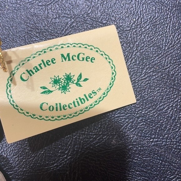 NEW! Vintage 1982 Charlee McGee Hand Painted Ceramic Hanging Ornaments -Set of 7 - Picture 7 of 8